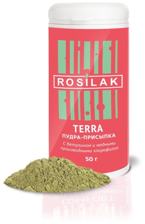 ROSILAK. Пудра-присыпка от потливости TERRA, 50г Пудра от опрелостей