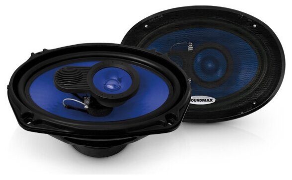 Колонки автомобильные Soundmax SM-CSE693 220Вт 15x23см (6x9дюйм)(ком:2кол.)коаксиальные трехполосны