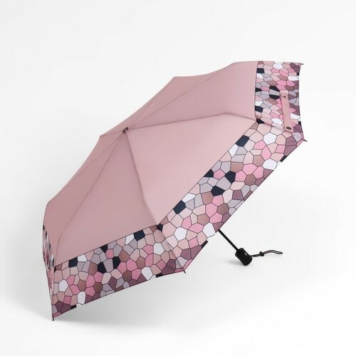 фото Мини-зонт fabretti, автомат, 3 сложения, розовый, мультиколор