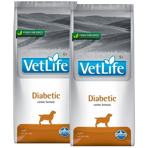 FARMINA VET LIFE CANIN DIABETIC для взрослых собак при сахарном диабете (2 + 2 кг)