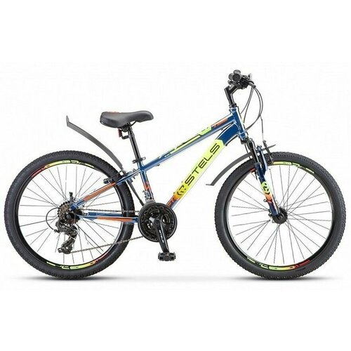 фото Подростковый велосипед stels navigator 400 v 24 f010 серый/салатовый/красный