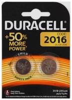 Батарейка Duracell CR2016-2BL (20/200/29400) 2 шт блистер