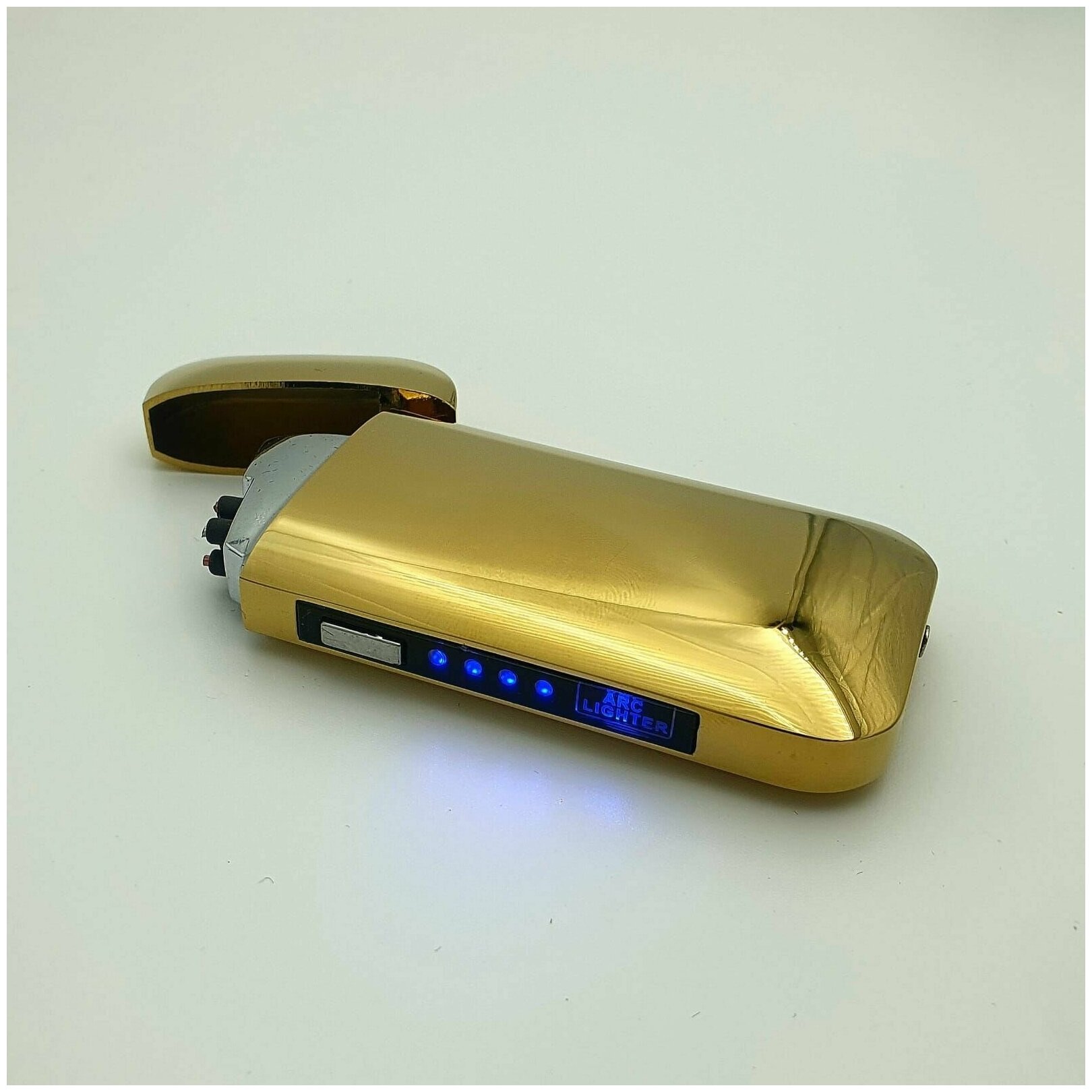 Зажигалка электрическая USB Luxlite Т003 Gold для мужчин - фотография № 2