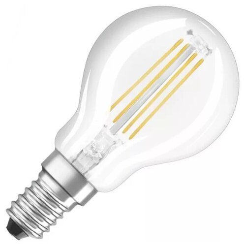 Светодиодная филаментная лампа Osram FIL SCL P40 4W/827 230V CL FIL E14 470lm FS1 шарик 4058075068377