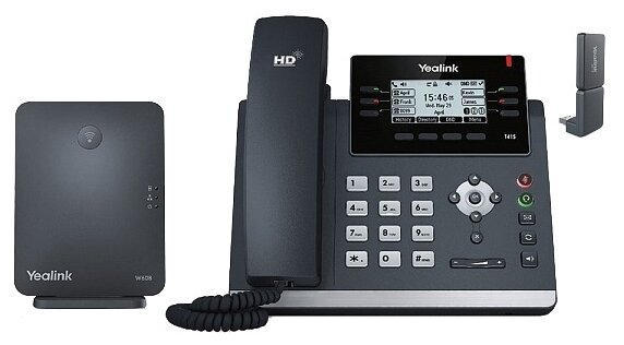 Беспроводной (DECT) IP-телефон Yealink W41P