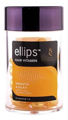 Ellips Hair Vitamin масло Pro-Keratin Complex Smooth&Silky, 50 мл, 50 шт., банка