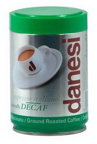 Кофе молотый Danesi Decaf (Эспрессо без кофеина), ж/б, 250гр - фотография № 4