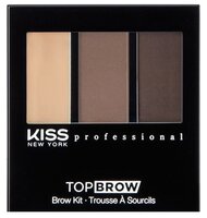 Kiss New York Professional Набор для моделирования и коррекции бровей Top brow Brunette коричневый