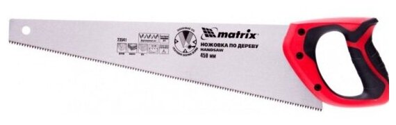 Ножовка по дереву Matrix 23541, 450 мм, 7-8 TPI