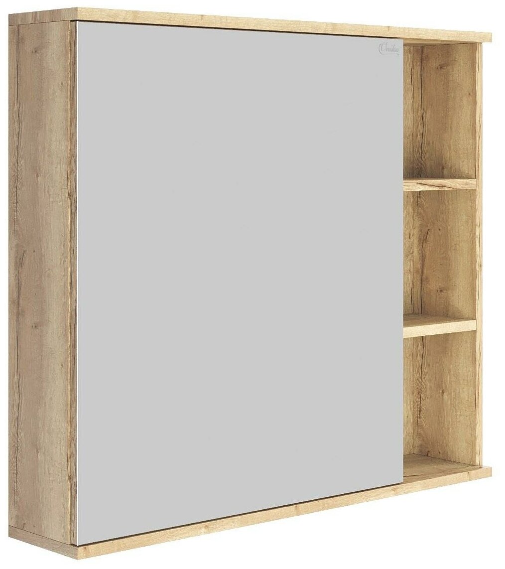фото Зеркальный шкаф Onika легран дуб галифакс 80.00У