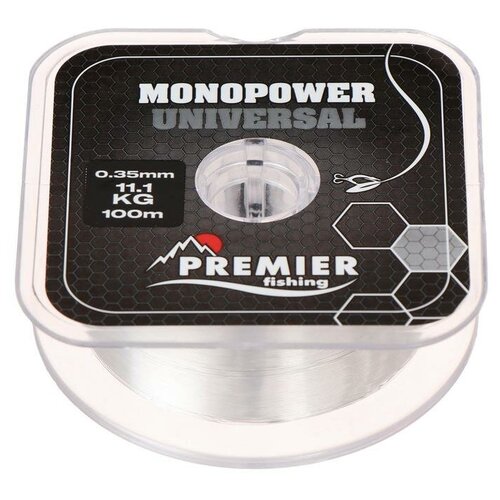 фото Леска теропром 7087524 premier fishing monopower universal, 0,35 мм/100 м