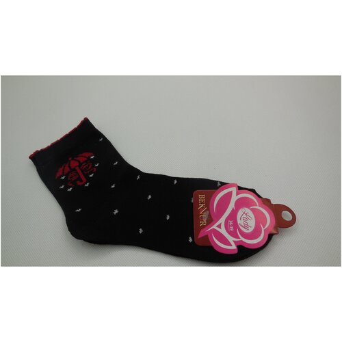 фото Носки beknur 4 пары, размер 18, черный