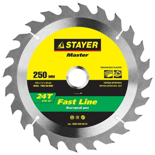 фото Пильный диск stayer fast line