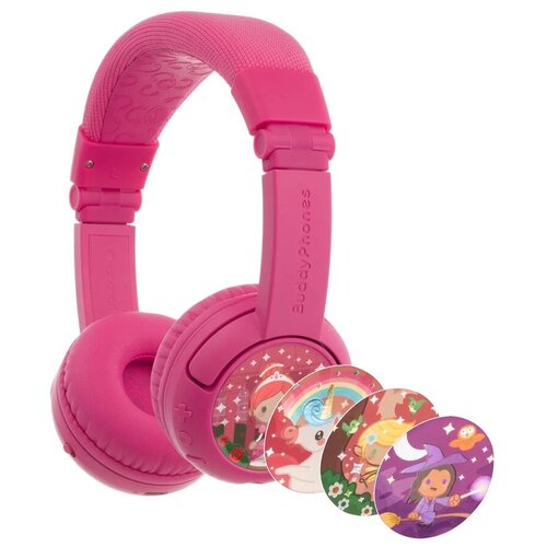 Onanoff BuddyPhones Play Plus rose pink детские bluetooth-наушники с микрофоном