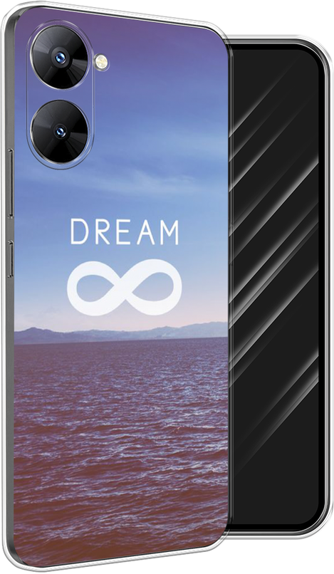 Силиконовый чехол на Realme V30T 5G / Реалми V30T 5G "Lream бесконечность"