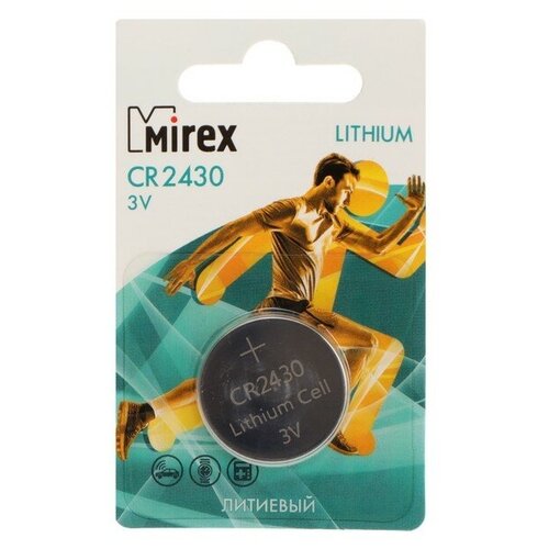 mirex батарейка литиевая mirex cr2025 1bl 3в блистер 1 шт Батарейка литиевая Mirex, CR2430-1BL, 3В, блистер, 1 шт.