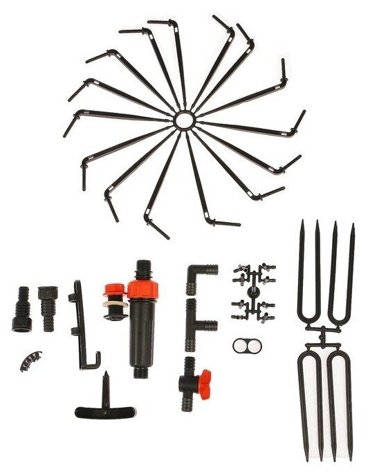 Набор капельного полива от ёмкости, на 30 растений, с таймером, «Жук» - фотография № 3