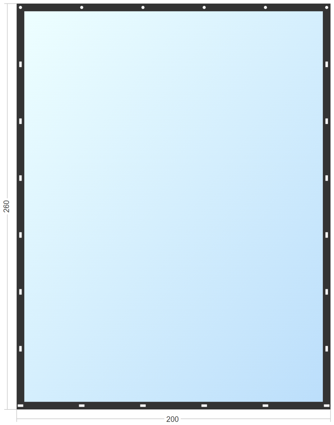 Мягкое окно Софтокна 200х260 см съемное, Скоба-ремешок, Прозрачная пленка 0,7мм, Черная окантовка, Комплект для установки - фотография № 3