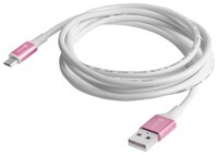 Кабель GreenConnect USB - microUSB (GCR-UA14 1m) 1 м белый/розовый