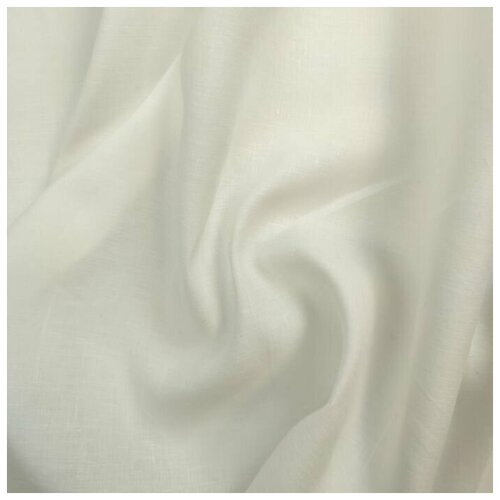 Ткань плательная лен (белый) 100% лен италия 50 cm*147 cm