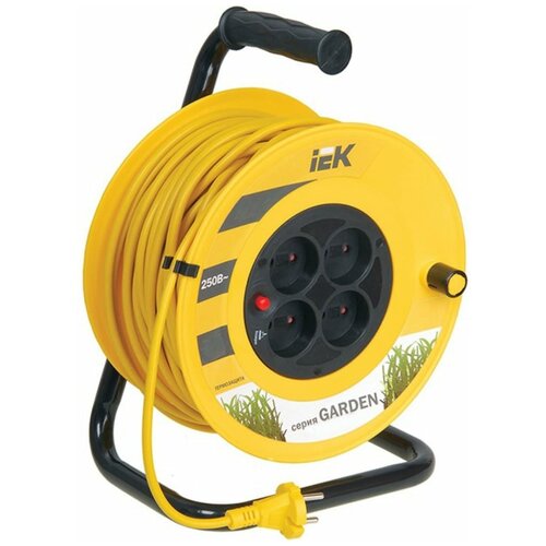 Катушка IEK УК30 с т/з 4 места 2P/30м 2х0 75 мм2 ''Garden''