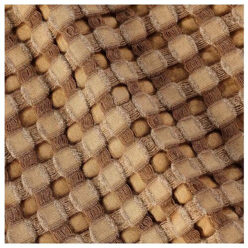 BY COLLECTION Полотенце вафельное 30х50см, 50% бамбук, 50% хлопок, карамель