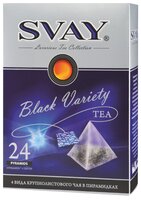 Чай черный Svay Black variety ассорти в пирамидках, 24 шт.