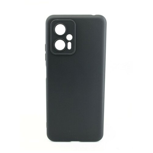 Чехол силиконовый матовый для Xiaomi Poco X4 GT, с защитой камеры, черный