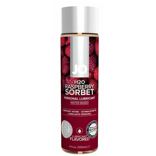 System JO Лубрикант на водной основе с ароматом малины JO Flavored Raspberry Sorbet - 120 мл.