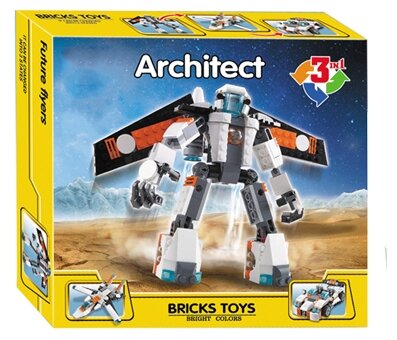 Конструктор Jisi bricks (Decool) Architect 3115 Летающий робот