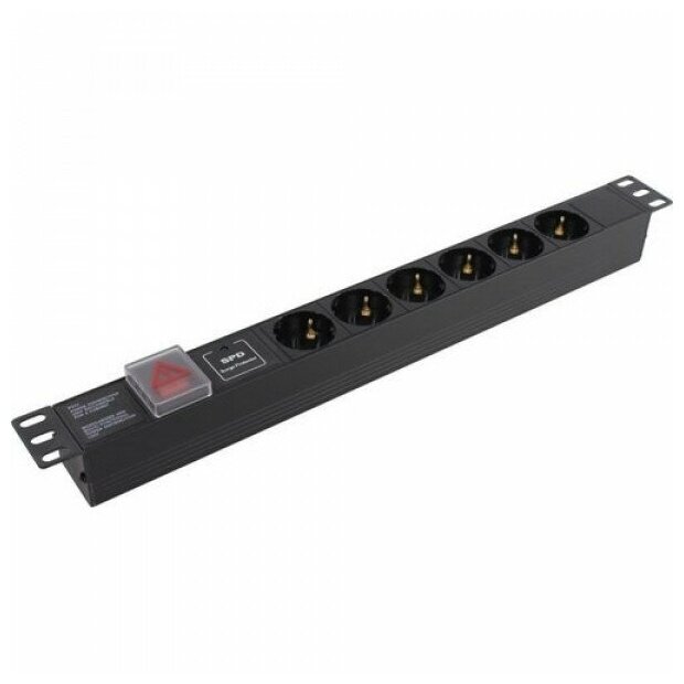 Exegate EX280832RUS Блок розеток ExeGate ServerPro PDU-19H607 Al-6S-C14-SW-SPD1, 19",1U,алюм, 6Schuko, С14, SPD1 - фото №10