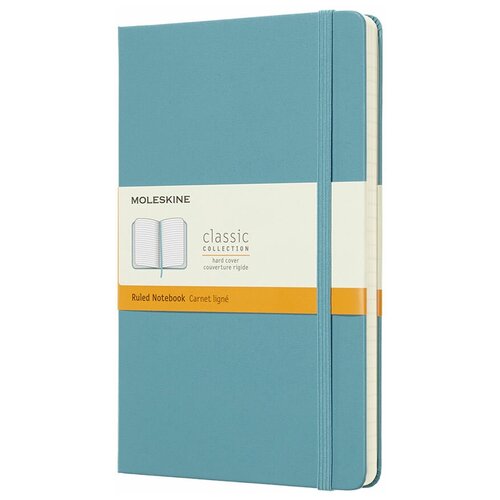 Блокнот Moleskine CLASSIC QP060B35 Large 130х210мм 240стр. линейка твердая обложка голубой