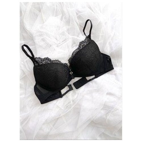 Бюстгальтер кружевной с поролоном на косточках WeiyeSi, размер 90С, белый