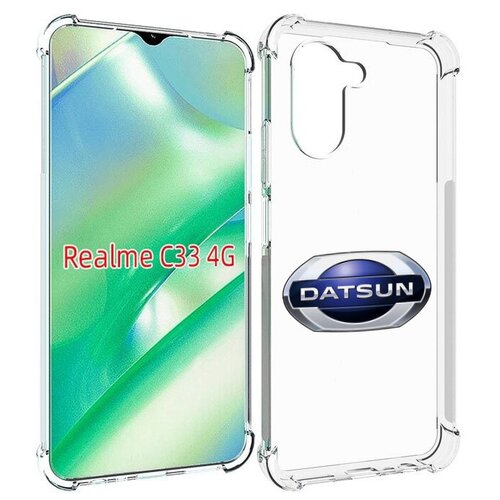 Чехол MyPads datsun мужской для Realme C33 4G задняя-панель-накладка-бампер