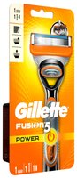Бритвенный станок Gillette Fusion Power сменные лезвия: 1 шт.