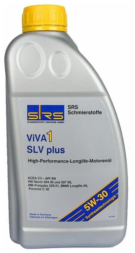 Масло моторное SRS VIVA 1 SLV plus 5W30 1л