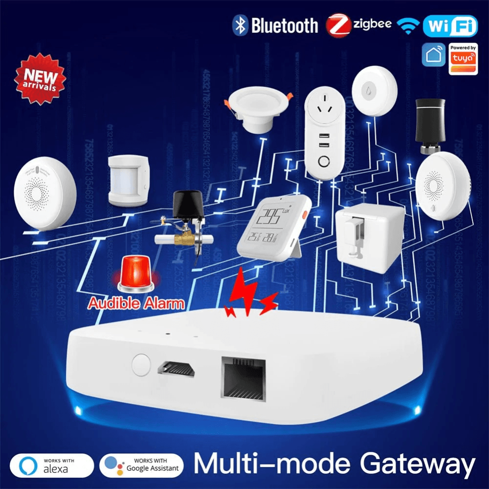 Bluetooth Шлюз MOES Multi-mode Gateway MHUB, LAN & Wi-Fi 2.4GHz, Wi-Fi 2.4GHz & ZigBee & BLE & Mesh, USB, белый - фото №4