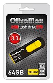 флэш-накопитель OLTRAMAX OM-64GB-270-Yellow 3.0 желтый 1180546