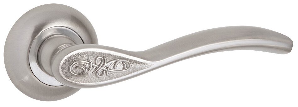 ручка дверная AJAX Silva матовый никель/хром - фото №2