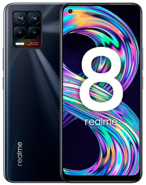 Смартфон realme 8 6/128 ГБ RU, Dual nano SIM, Punk Black