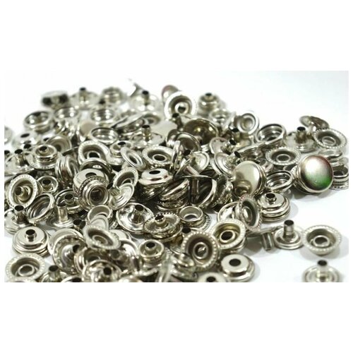 Кнопка нерж. №61 мини 12,5 мм, цв. Никель(уп.20 шт) ProKnopka