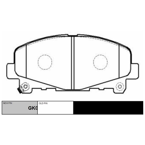 Колодки Дисковые Передние Антискриппластинами CTR GK0400