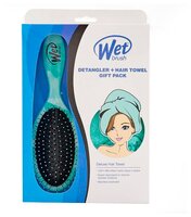 Wet Brush Подарочный набор щетка Original Detangler с полотенцем коралловая геометрия