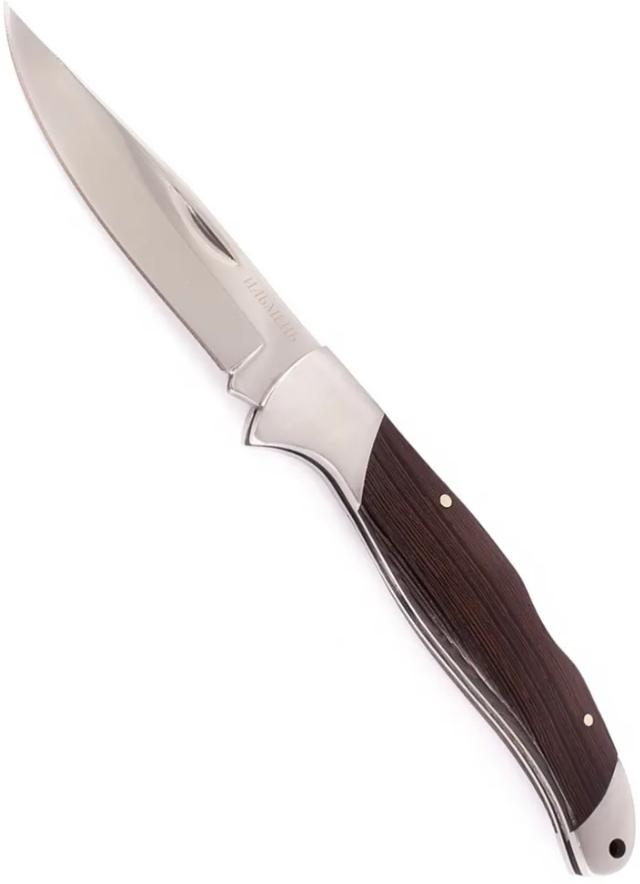 Складной нож Pirat "Ильмень", чехол кордура, длина клинка: 10 см.