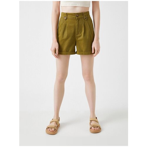 фото Шорты koton women, 1yak03210mw, цвет: khaki, размер: 40