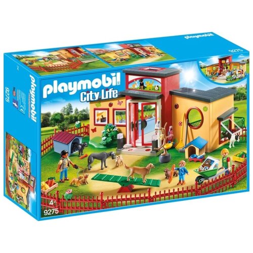 фото Набор с элементами конструктора playmobil city life 9275 гостиница для животных "лапка"