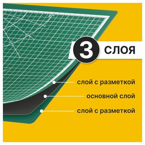 Настольное покрытие BRAUBERG 236904 45х30 см зеленый 1 шт. 45 см 30 см 1 см 3 мм 575 г - фото №19