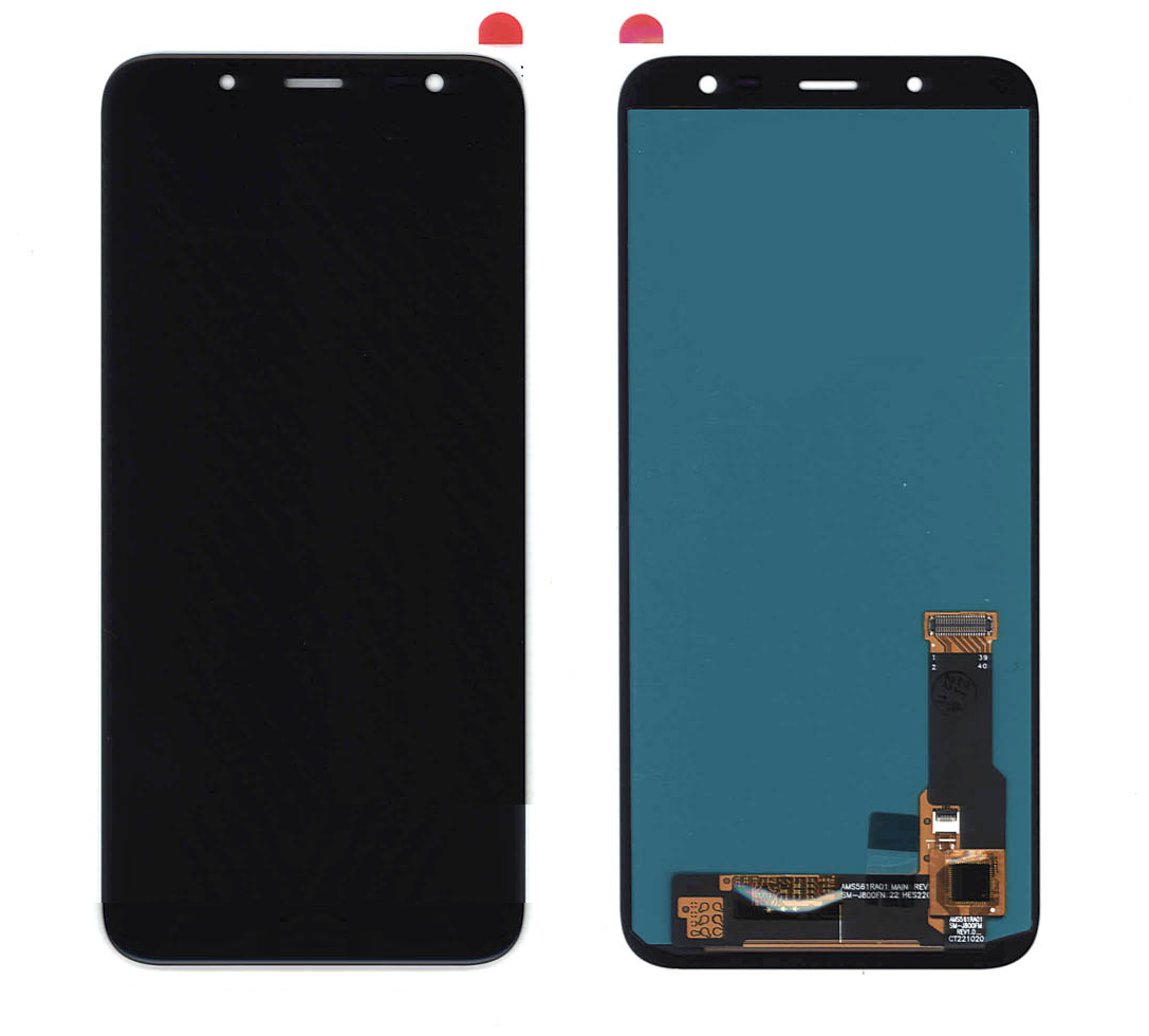 Дисплей (экран, модуль) для телефона Samsung Galaxy J6 2018 (J600F) в сборе с тачскрином (OLED), черный