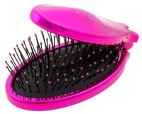 Wet Brush Мини-щетка для спутанных волос раскладная Pop and Go Detangler Metallic фиолетовый