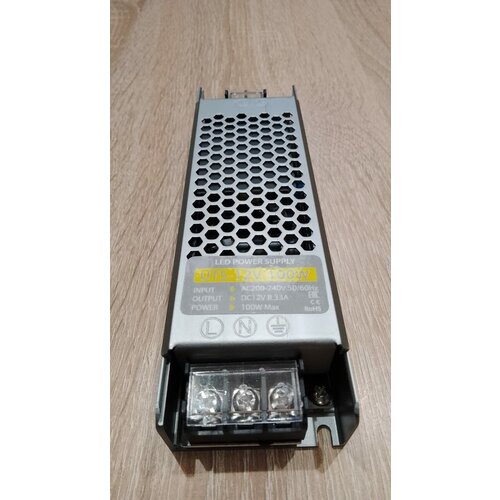 Блок питания TPS 100-12 Strait Ultra (100W, 12V, 8.3A, IP20)